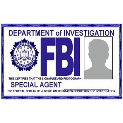 custom fbi id